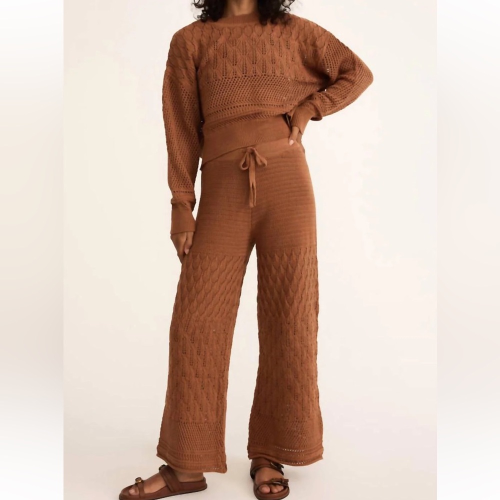 Z Supply Adia crochet sweater AND Z Supply Rue crochet pants-Yes-Entire Outfit!